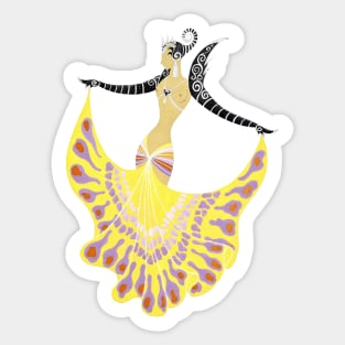 Balinese Dancer Costume Sticker